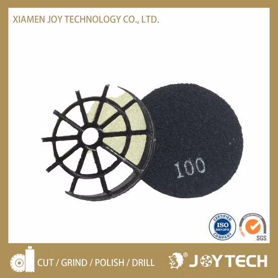 8 треугольных подушечек для полировки пола из алмазной смолы, полировка шлифовального круга по бетону, абразивный алмазный инструмент (JOY